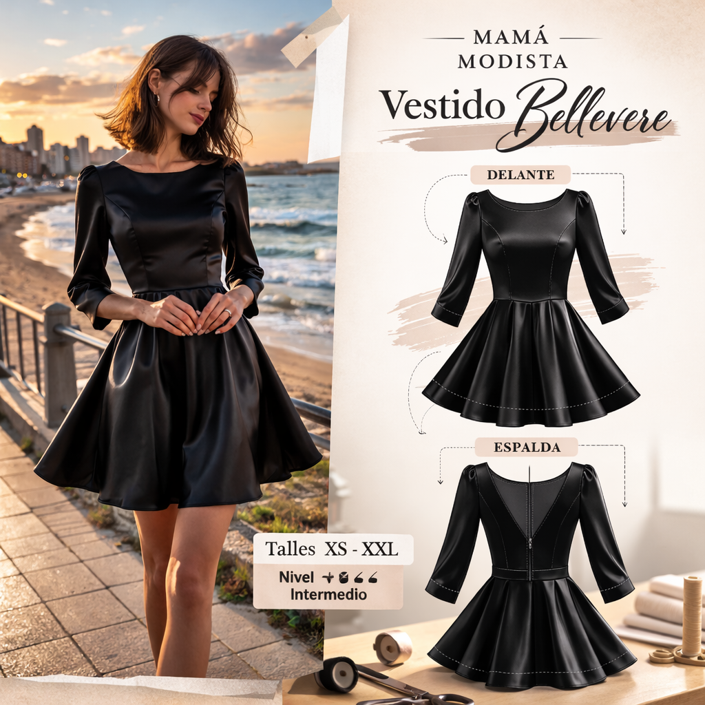 Molde Vestido Bellevere