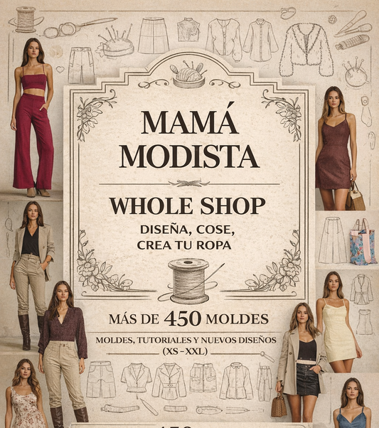 E-Books +400 patrones de costura