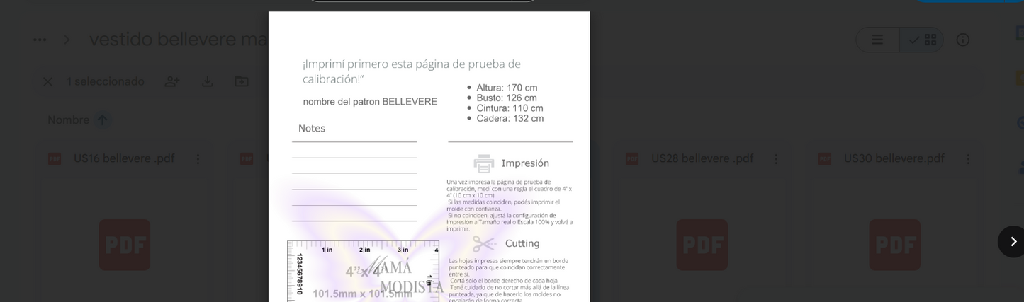 Molde Vestido Bellevere