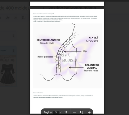 Molde Vestido Bellevere