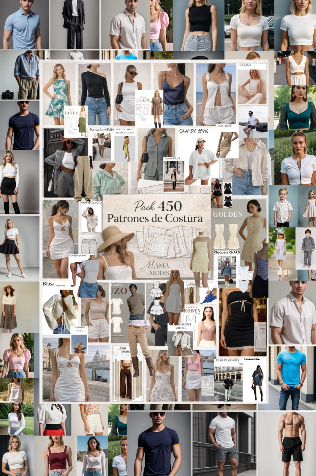 Biblioteca +450 patrones de costura